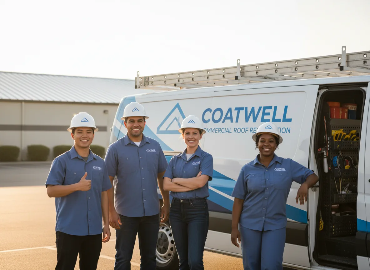 Commercial roof coating company in Shade, OH