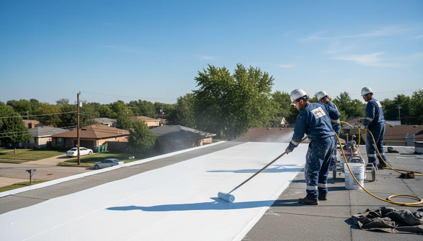 Commercial roof coating in Shade, OH near me